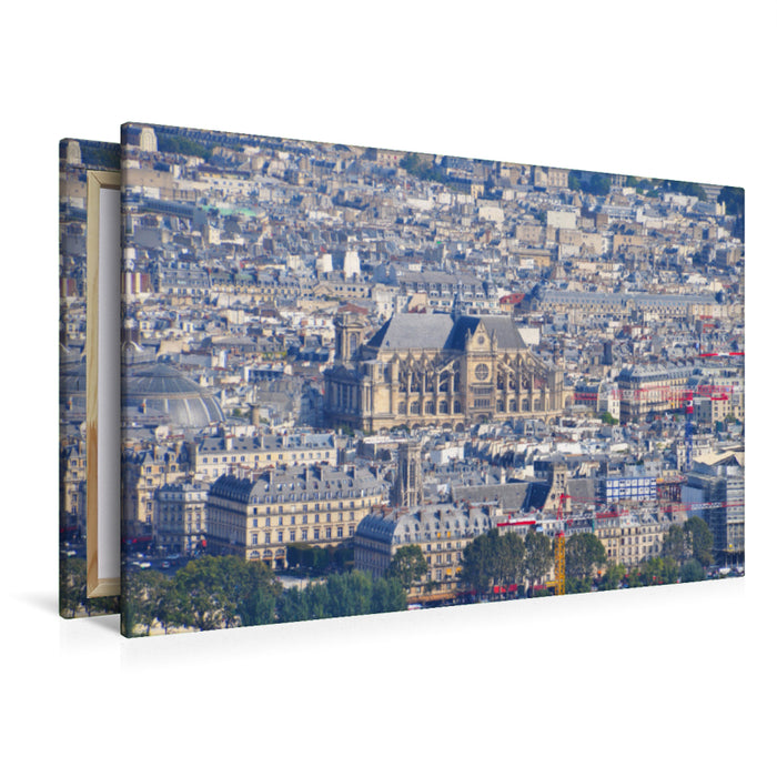 Premium textile canvas Premium textile canvas 120 cm x 80 cm landscape Parish Church of Saint-Étienne-du-Mont 