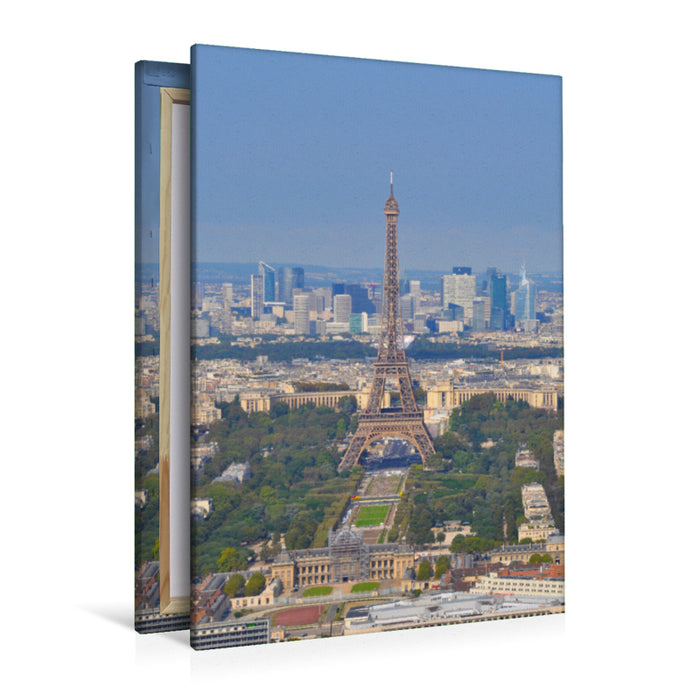 Premium textile canvas Premium textile canvas 80 cm x 120 cm high Eiffel Tower 