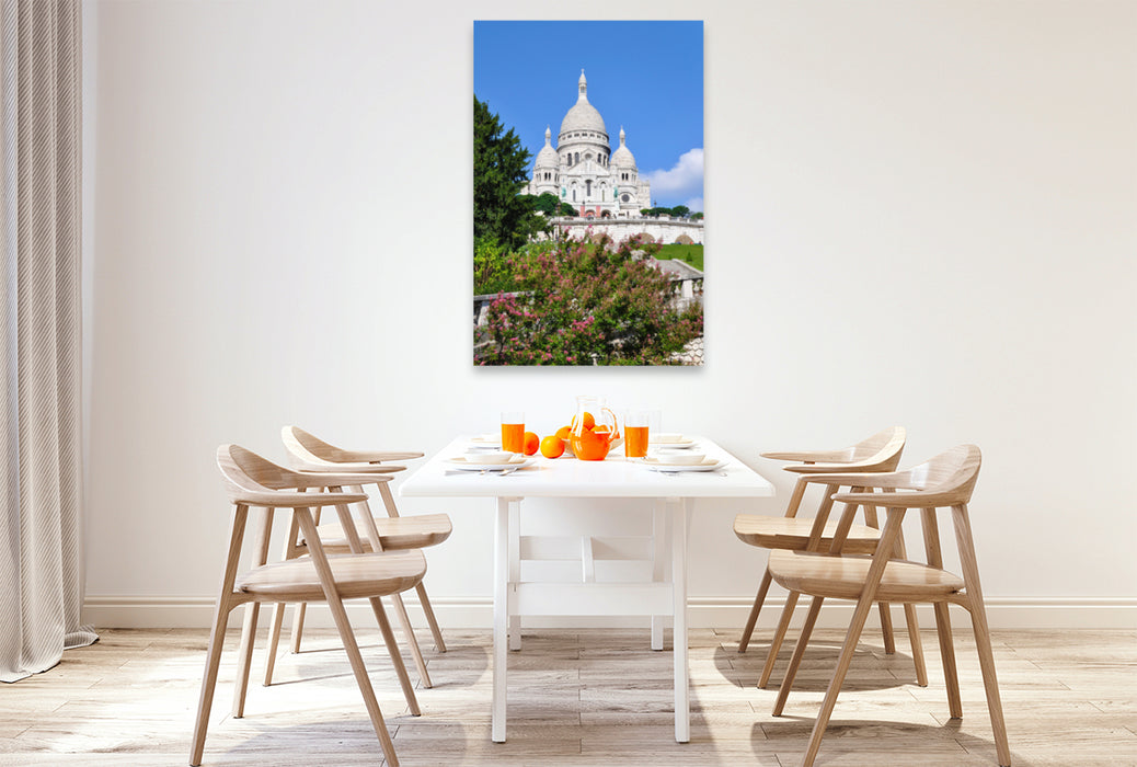 Premium textile canvas Premium textile canvas 80 cm x 120 cm high A motif from the calendar Experience Paris with me 