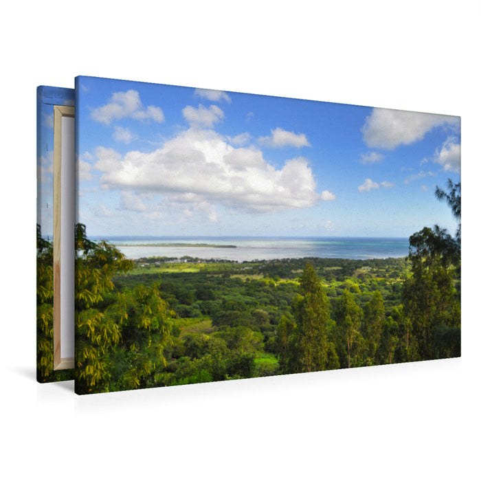 Premium textile canvas Premium textile canvas 120 cm x 80 cm landscape 