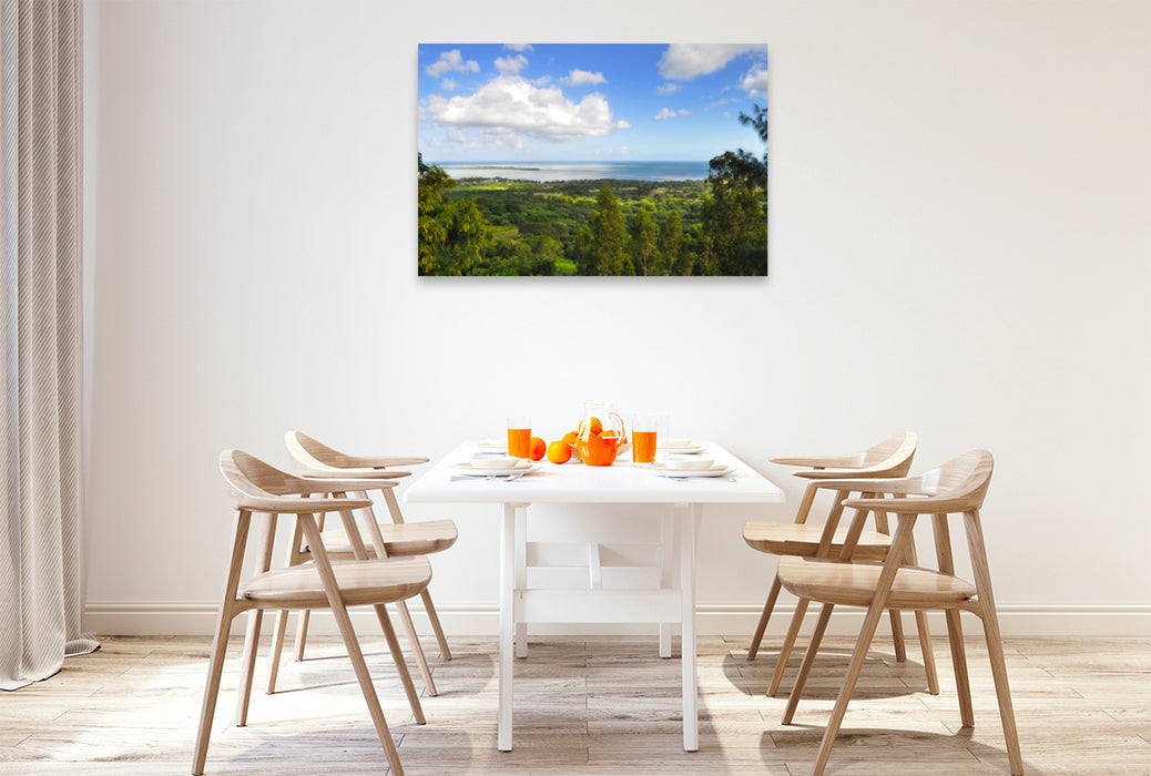 Premium textile canvas Premium textile canvas 120 cm x 80 cm landscape 