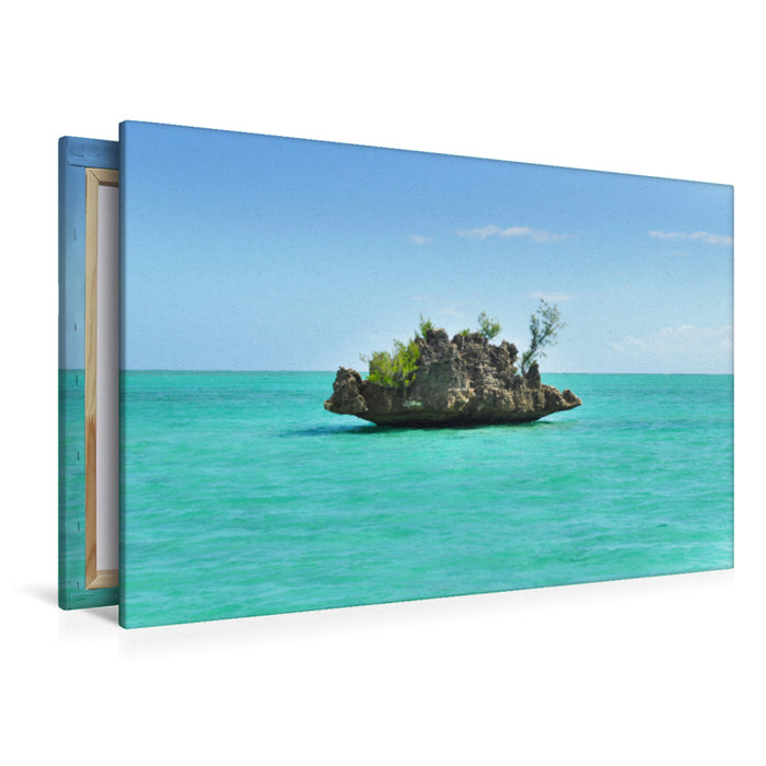 Premium textile canvas Premium textile canvas 120 cm x 80 cm across A motif from the calendar Experience tropical Mauritius with me 