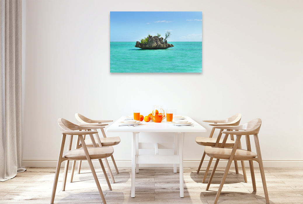 Premium textile canvas Premium textile canvas 120 cm x 80 cm across A motif from the calendar Experience tropical Mauritius with me 