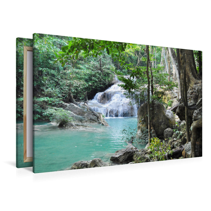 Premium textile canvas Premium textile canvas 120 cm x 80 cm across A motif from the calendar Experience Thailand the north with me 