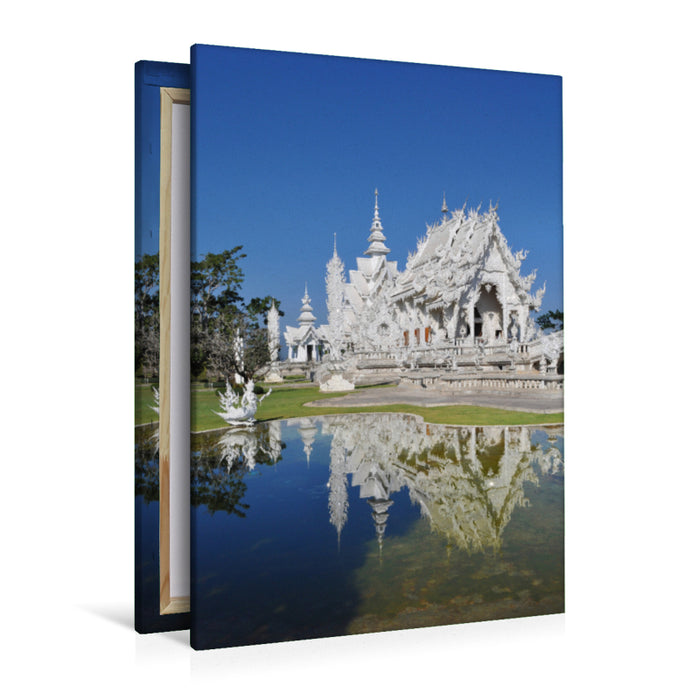 Premium textile canvas Premium textile canvas 80 cm x 120 cm high Wat Rong Khun 