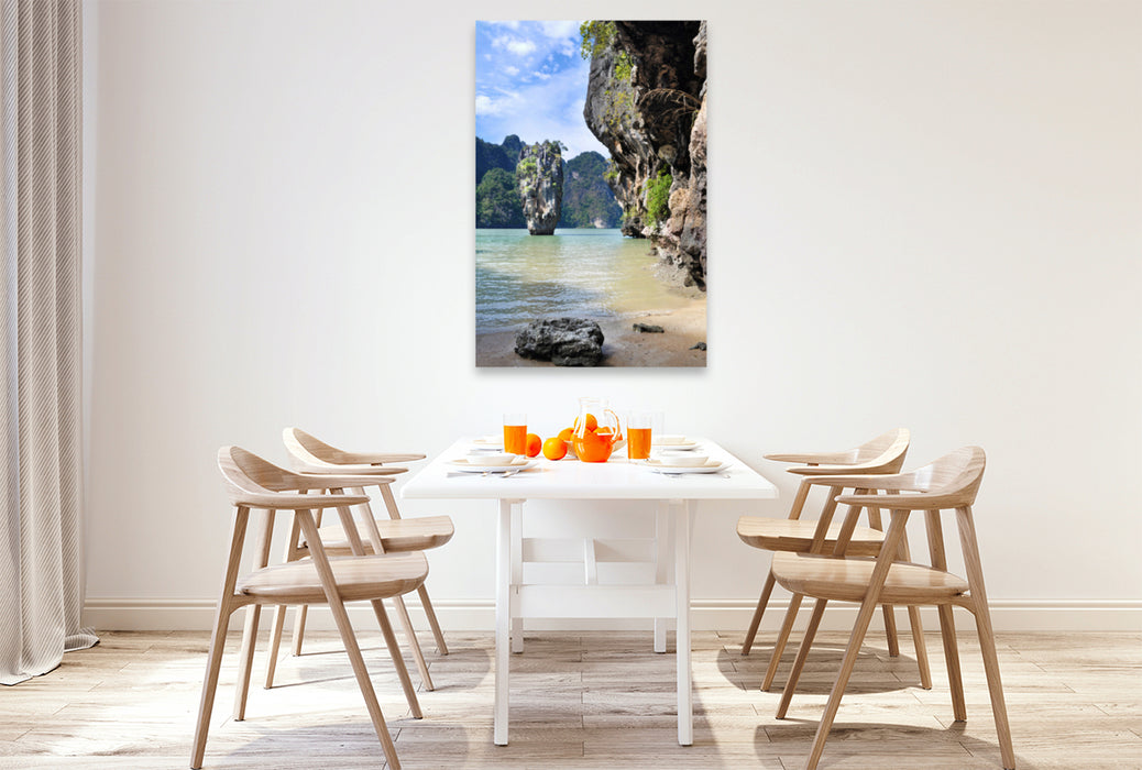 Premium textile canvas Premium textile canvas 80 cm x 120 cm high James Bold Island 