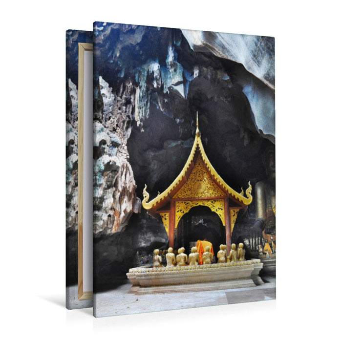 Premium textile canvas Premium textile canvas 80 cm x 120 cm high cave temple 
