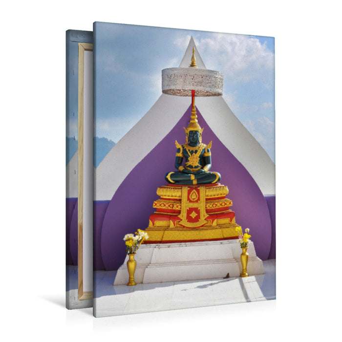 Premium textile canvas Premium textile canvas 80 cm x 120 cm high temple figure 