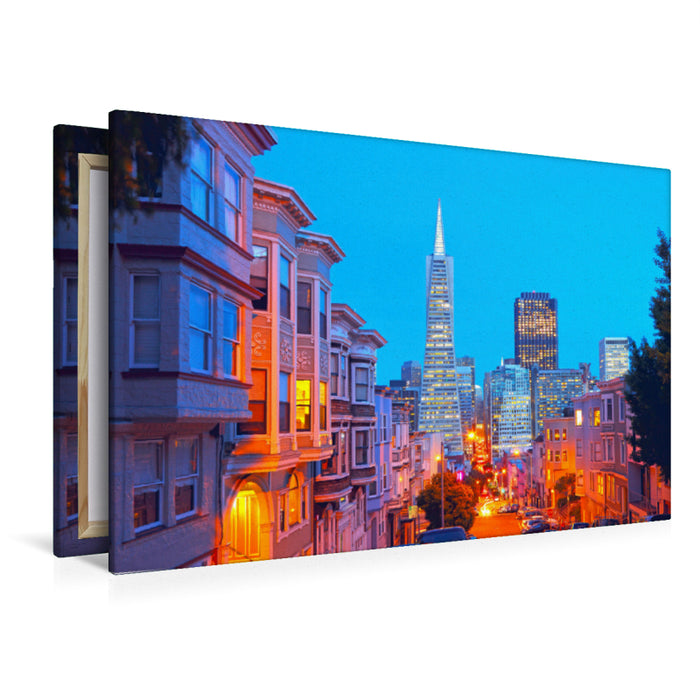 Premium Textil-Leinwand Premium Textil-Leinwand 120 cm x 80 cm quer Ein Motiv aus dem Kalender San Francisco - City on the Bay