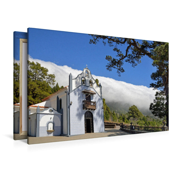 Toile textile haut de gamme Toile textile haut de gamme 120 cm x 80 cm paysage Ermita de la Virgen del Pino 