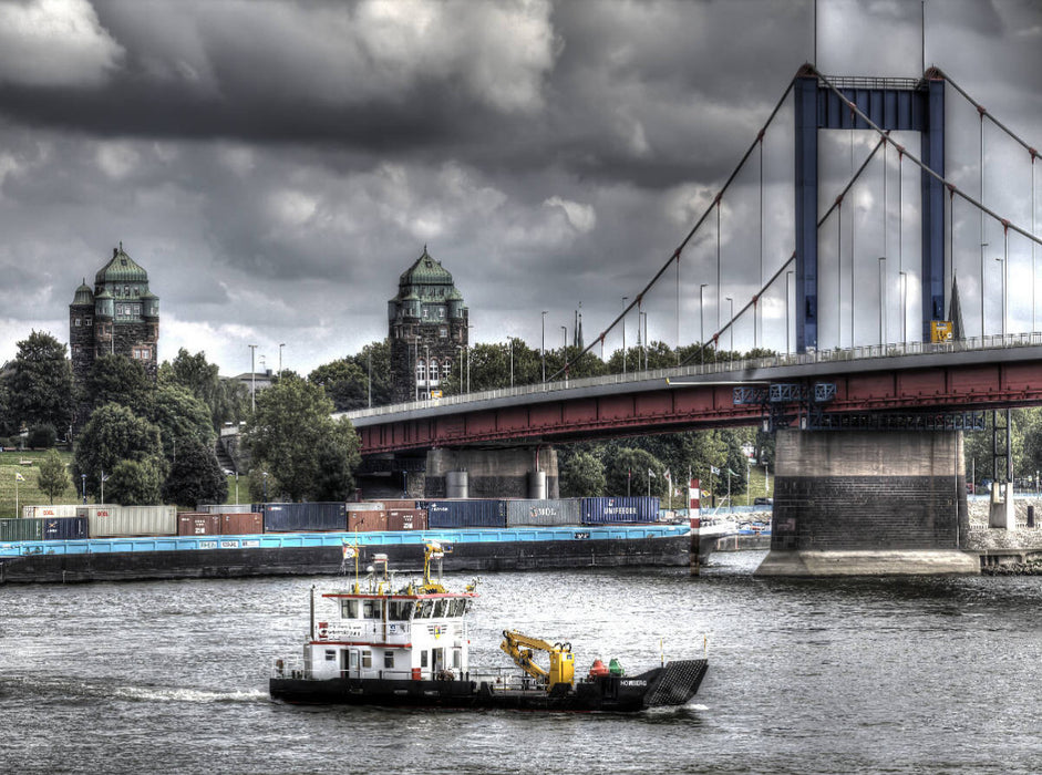 Die Duisburger Rheinbrücken - CALVENDO Foto-Puzzle - calvendoverlag 39.99