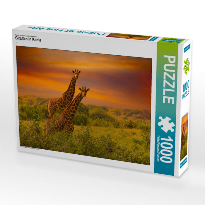 Giraffen in Kenia - CALVENDO Foto-Puzzle - calvendoverlag 29.99