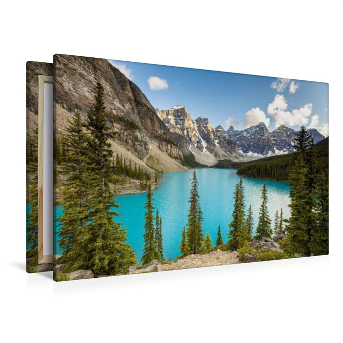 Premium Textil-Leinwand Premium Textil-Leinwand 120 cm x 80 cm quer Lake Moraine