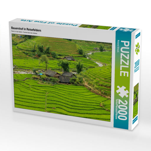 Bauernhof in Reisefeldern - CALVENDO Foto-Puzzle - calvendoverlag 39.99