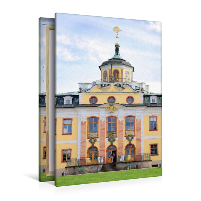 Premium Textil-Leinwand Premium Textil-Leinwand 80 cm x 120 cm  hoch Schloss Belvedere, Weimar