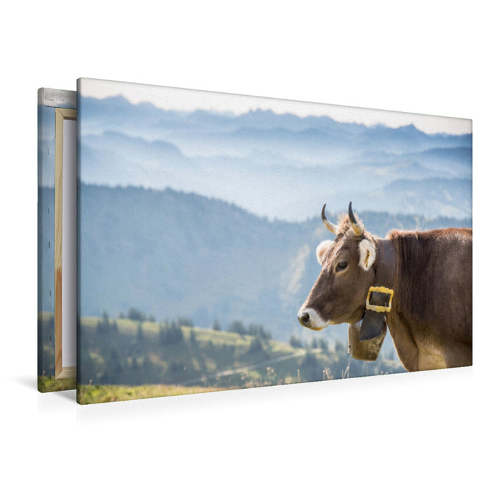 Premium textile canvas Premium textile canvas 120 cm x 80 cm across Rind am Hochgrat 