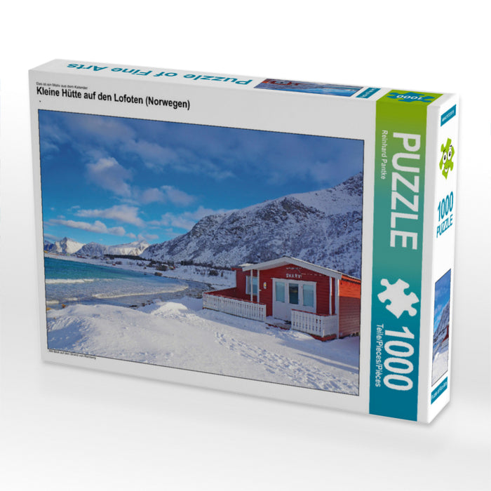 Kleine Hütte auf den Lofoten (Norwegen) - CALVENDO Foto-Puzzle - calvendoverlag 29.99