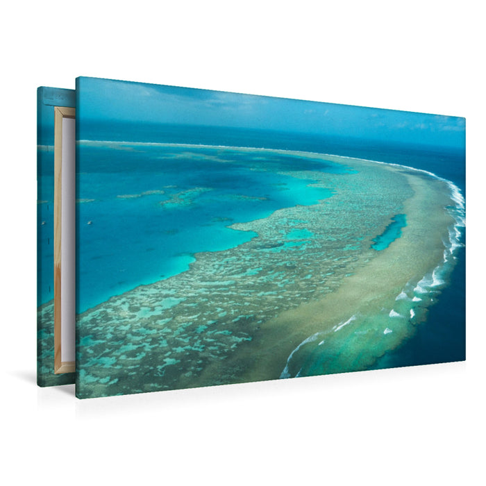 Premium textile canvas Premium textile canvas 120 cm x 80 cm landscape Great Barrier Reef 