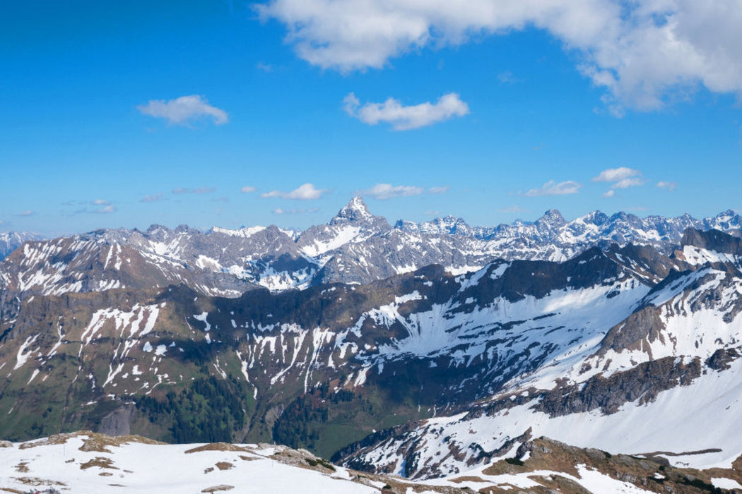 Premium textile canvas Premium textile canvas 120 cm x 80 cm landscape Alpine panorama Fellhorn 