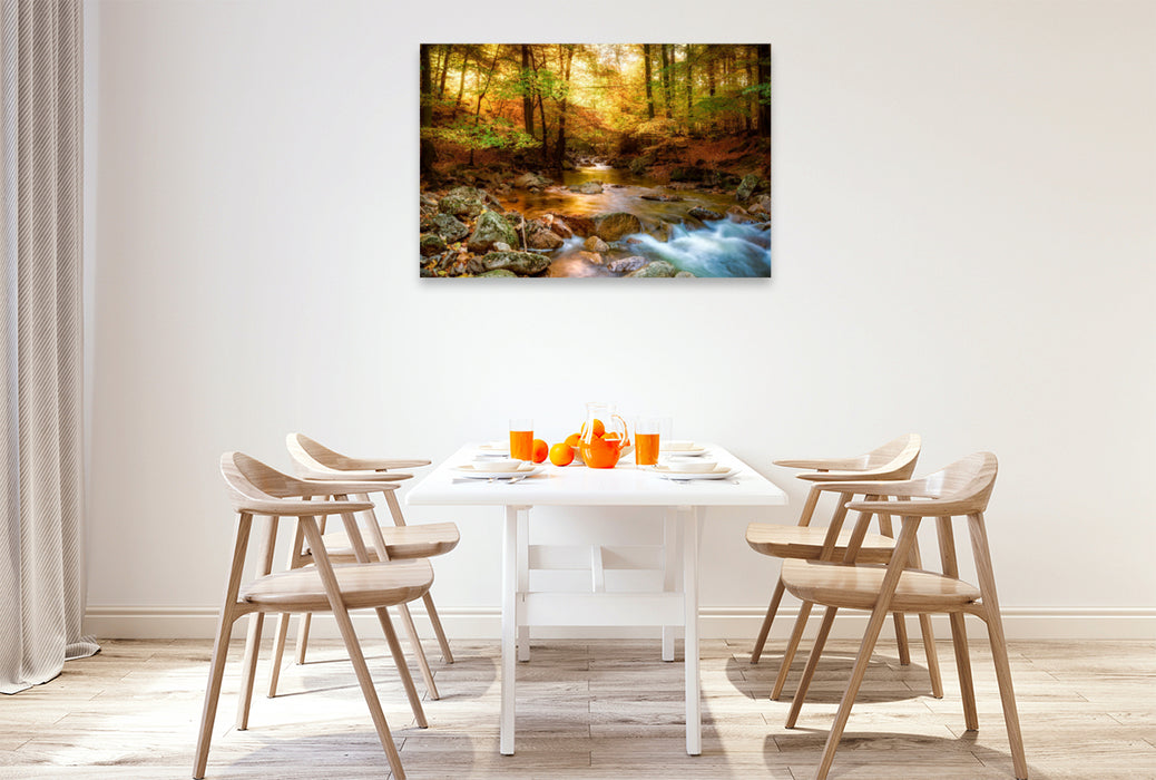 Premium textile canvas Premium textile canvas 120 cm x 80 cm landscape dream paths 