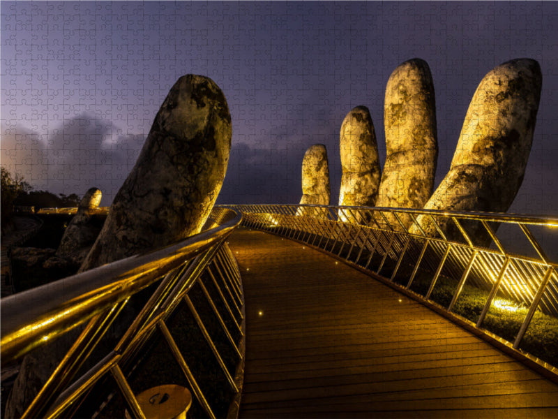 Goldene Brücke bei Na Dang - CALVENDO Foto-Puzzle - calvendoverlag 39.99