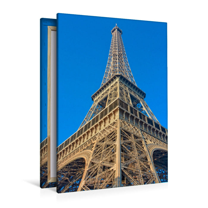 Premium textile canvas Premium textile canvas 80 cm x 120 cm high Paris, Eiffel Tower 