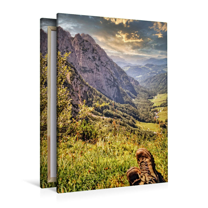 Premium textile canvas Premium textile canvas 80 cm x 120 cm high hiking 