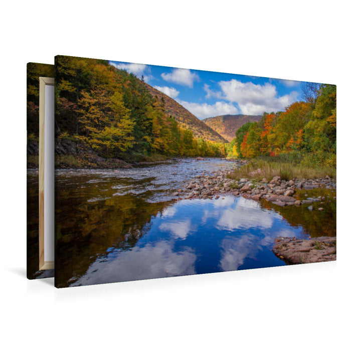 Premium textile canvas Premium textile canvas 120 cm x 80 cm landscape Salmon Pools Trail 