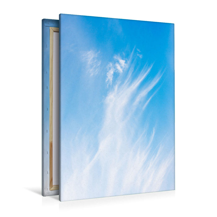 Premium Textil-Leinwand Premium Textil-Leinwand 80 cm x 120 cm  hoch Wolken-Engel am Himmel