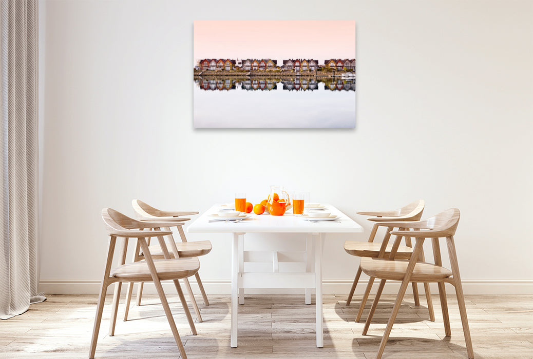 Premium textile canvas Premium textile canvas 120 cm x 80 cm across A motif from the calendar Baltic Sea Resort Olpenitz 