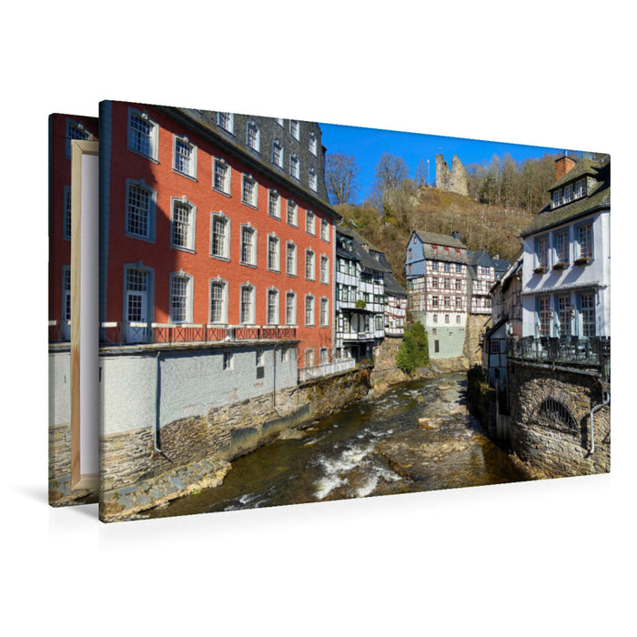 Premium Textil-Leinwand Premium Textil-Leinwand 120 cm x 80 cm quer Blick auf die Haller-Ruine