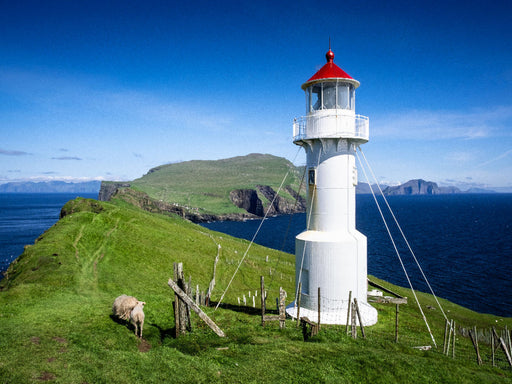 Leuchtturm auf  Mykines, Färöer-Inseln - CALVENDO Foto-Puzzle - calvendoverlag 29.99