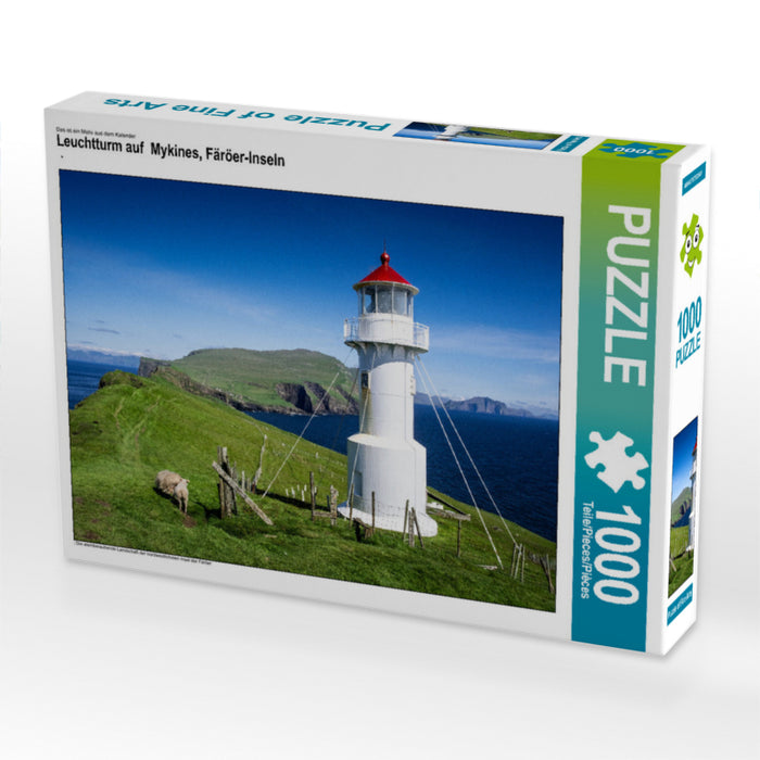 Leuchtturm auf  Mykines, Färöer-Inseln - CALVENDO Foto-Puzzle - calvendoverlag 29.99