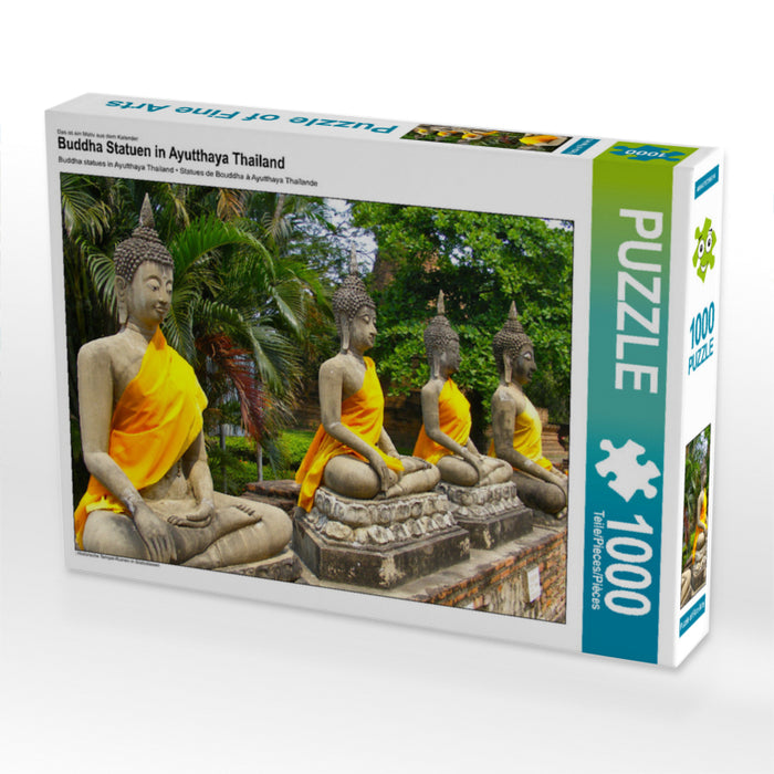 Buddha Statuen in Ayutthaya Thailand - CALVENDO Foto-Puzzle - calvendoverlag 29.99