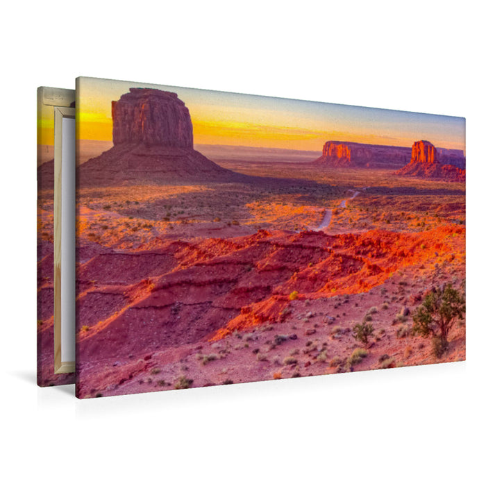 Premium Textil-Leinwand Premium Textil-Leinwand 120 cm x 80 cm quer Valley Drive, Monument Valley