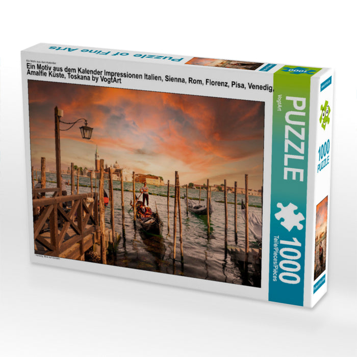 Impressions Italie, Sienne, Rome, Florence, Pise, Venise, Côte Amalfie, Toscane par VogtArt - Puzzle photo CALVENDO 