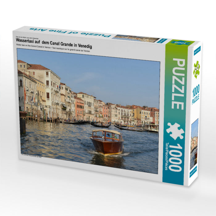 Wassertaxi auf  dem Canal Grande in Venedig - CALVENDO Foto-Puzzle - calvendoverlag 29.99