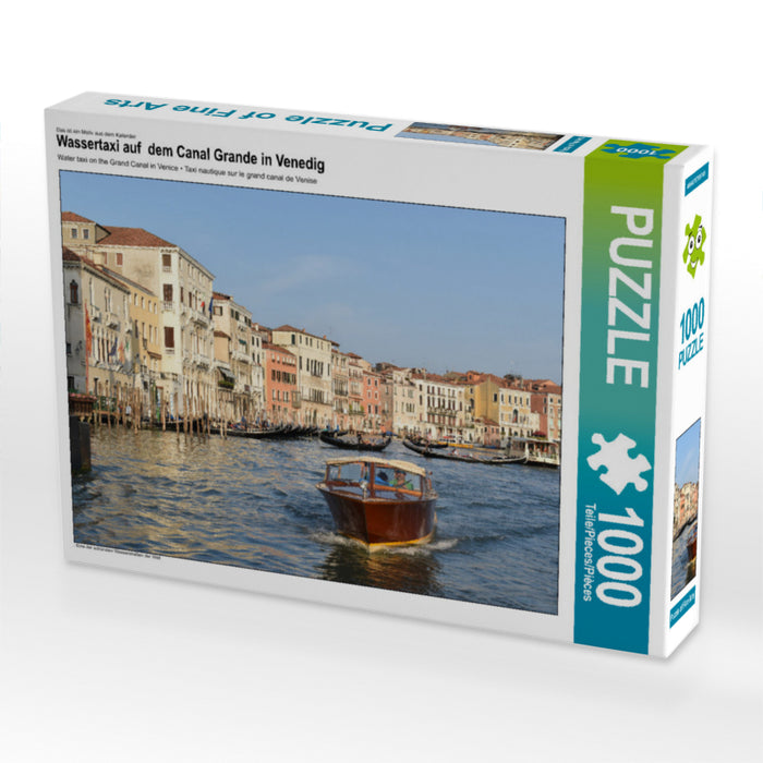 Wassertaxi auf  dem Canal Grande in Venedig - CALVENDO Foto-Puzzle - calvendoverlag