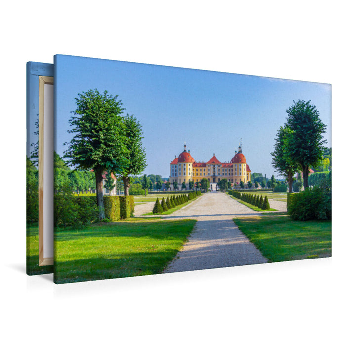 Premium Textil-Leinwand Premium Textil-Leinwand 120 cm x 80 cm quer Am Schlosspark