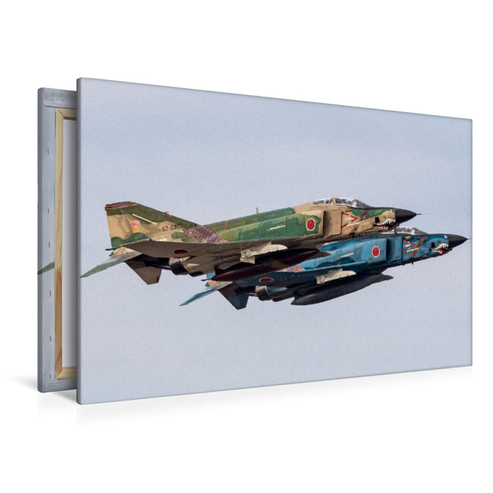 Premium Textil-Leinwand Premium Textil-Leinwand 120 cm x 80 cm quer McDonnell Douglas RF-4EJ Phantom II, 501st Tactical Reconnaissance Squadron