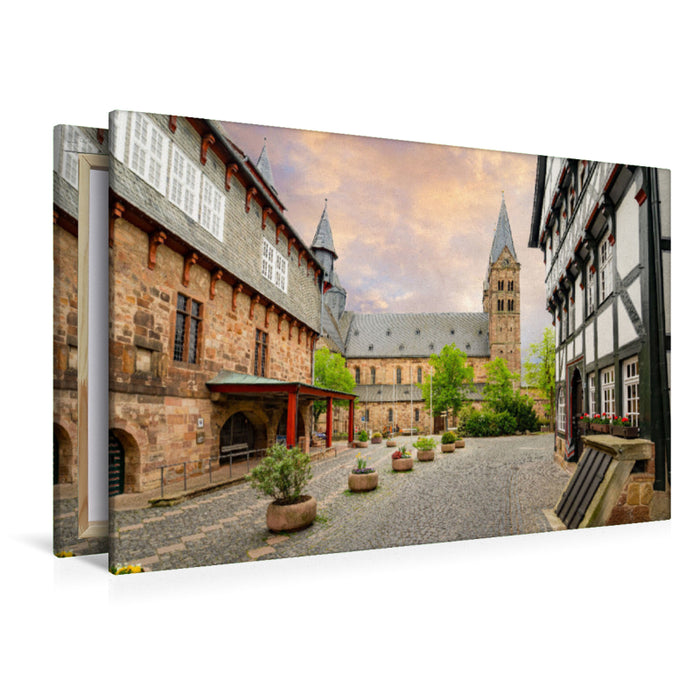 Premium Textil-Leinwand Premium Textil-Leinwand 120 cm x 80 cm quer Ein Motiv aus dem Kalender Fritzlar Impressionen