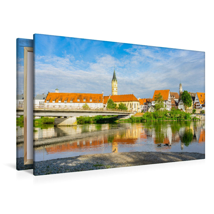 Premium Textil-Leinwand Premium Textil-Leinwand 120 cm x 80 cm quer Ein Motiv aus dem Kalender Lauingen Impressionen