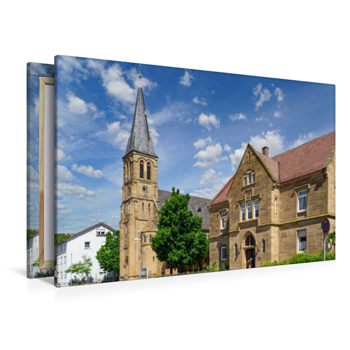 Premium Textil-Leinwand Premium Textil-Leinwand 120 cm x 80 cm quer Ein Motiv aus dem Kalender Neckarsulm Impressionen