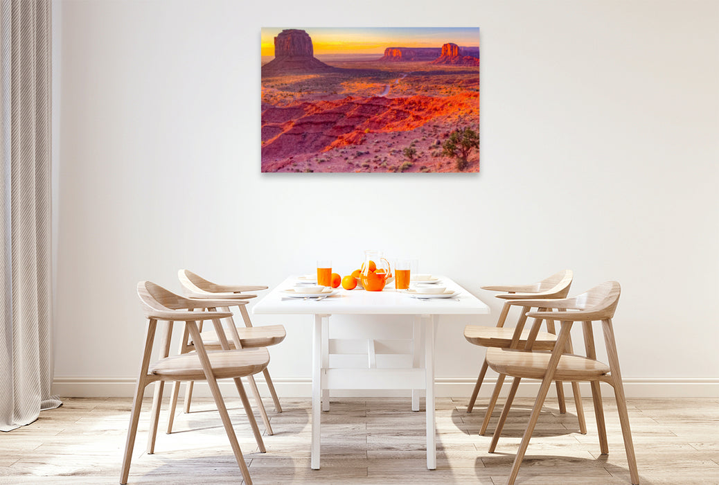 Premium textile canvas Premium textile canvas 120 cm x 80 cm across Valley Drive, Monument Valley 