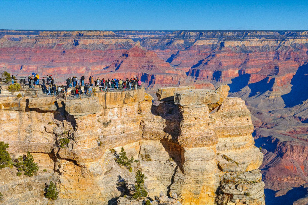 Premium textile canvas Premium textile canvas 120 cm x 80 cm landscape Mather Point, Grand Canyon 