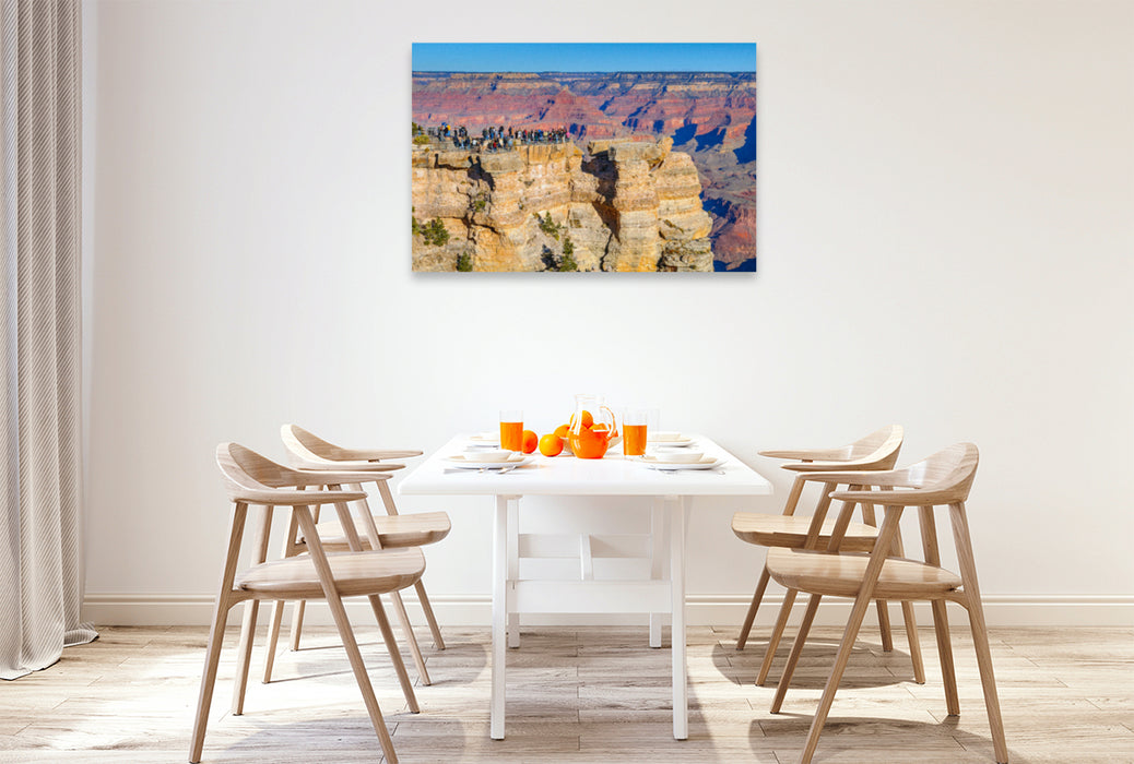 Premium textile canvas Premium textile canvas 120 cm x 80 cm landscape Mather Point, Grand Canyon 