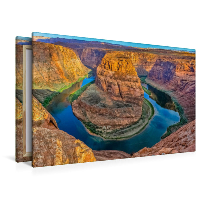Premium textile canvas Premium textile canvas 120 cm x 80 cm landscape Horseshoe Bend, Page 