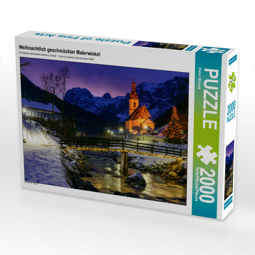 Weihnachtlich geschmückter Malerwinkel - CALVENDO Foto-Puzzle - calvendoverlag 29.99