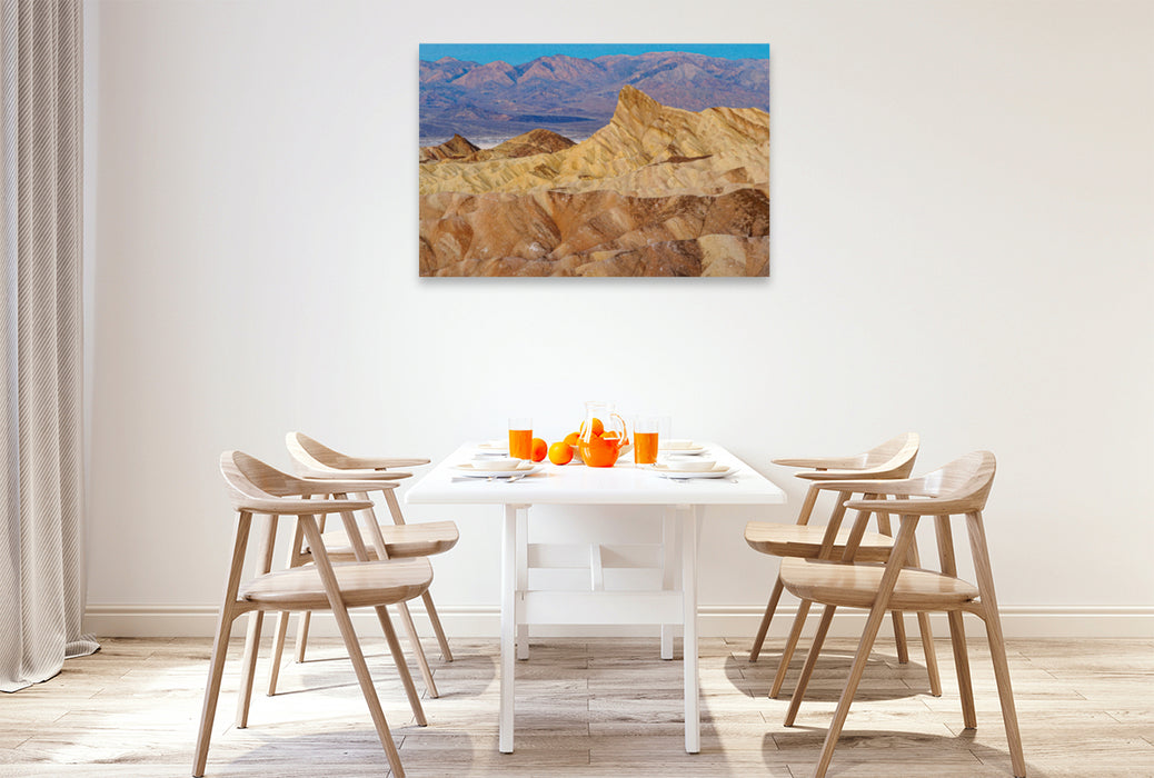 Premium textile canvas Premium textile canvas 120 cm x 80 cm landscape Morning mood at Zabriskie Point 