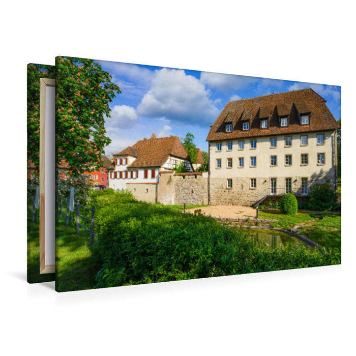 Premium Textil-Leinwand Premium Textil-Leinwand 120 cm x 80 cm quer Ein Motiv aus dem Kalender Crailsheim Impressionen